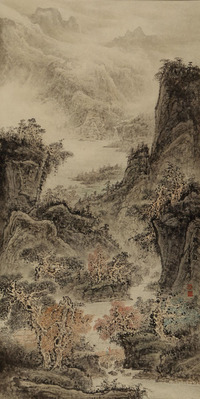 夏鸿明  山水