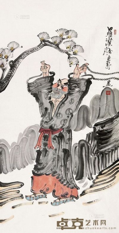 周京新 罗汉松 软片 <em>138×70cm</em>