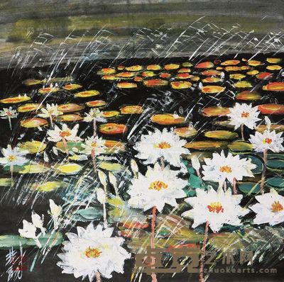 林风眠 花卉 镜片 <em>39×39cm</em>