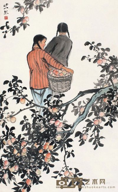 魏紫熙 收获季节 立轴 <em>80×49cm</em>