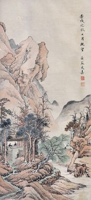 文嘉 山水 立轴