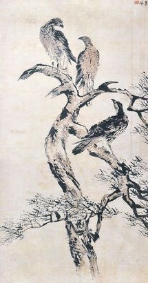 高凤翰 雄鹰 立轴