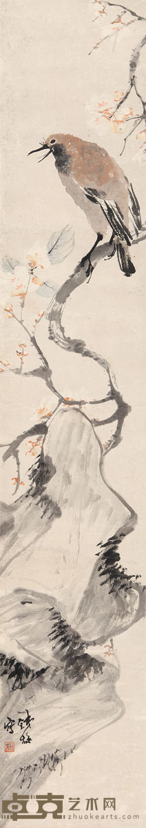 胡铁梅 花鸟 114 × 20cm. 约2.1平尺