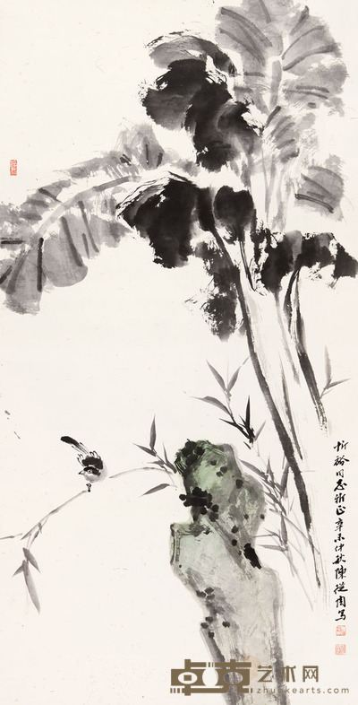 陈从周 花鸟 135 × 69.5cm. 约8.4平尺