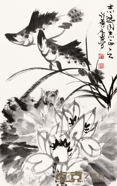 许麟庐 年年有余 83 × 52.5cm. 约3.9平尺
