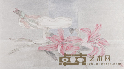 雷苗 花卉 27 × 48cm. 约1.2平尺