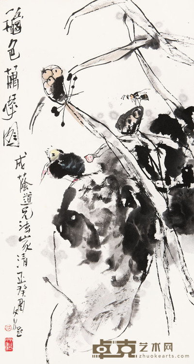 江文湛 秋色萧瑟图 81 × 43cm. 约3.1平尺