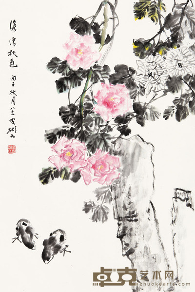 沈彬如 沧浪秋色 68 × 46cm. 约2.8平尺