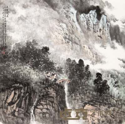 卢星堂 西陵烟雨 60 × 60cm. 约3.2平尺