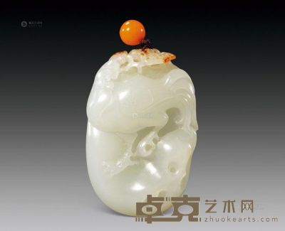 现代 玉雕鸿运当头珮 <em>长5cm</em>