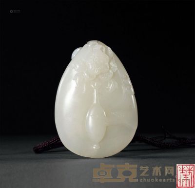 现代 玉雕富贵平安 <em>长7cm</em>