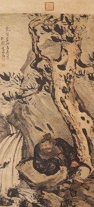 高凤翰 人物 立轴
