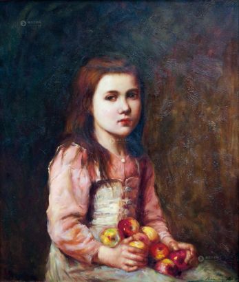 陈绍德 小女孩与苹果