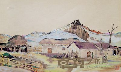 司徒乔 山居 <em>22×36cm</em>