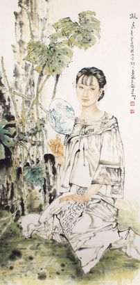 赵建成 少女 框