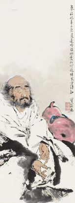 邢宝庄 罗汉图 立轴