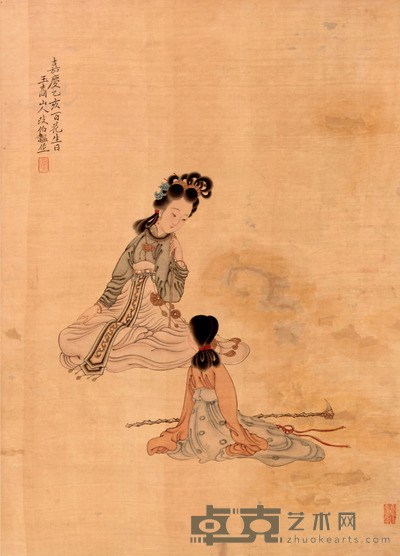 改琦 人物立轴 54×40