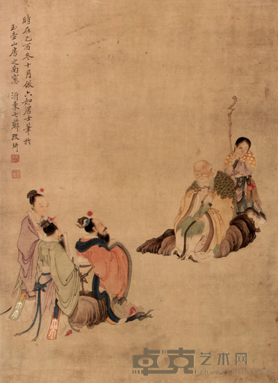 改琦 人物立轴 70×51