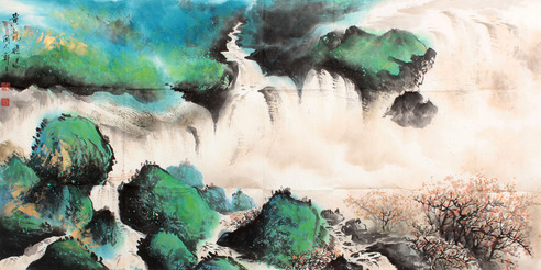 郑百重 山水镜片