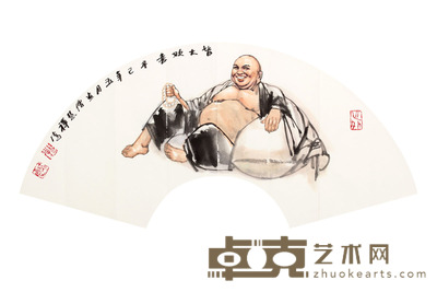 史国良 佛扇面镜片 20×60