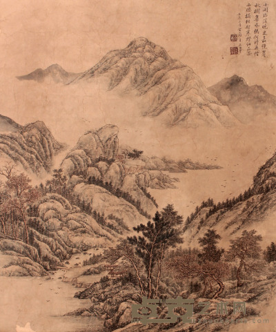 王  翚 山水立轴 72×60