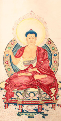 佚  名 佛立轴