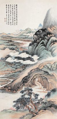 王同愈 桃源仙境 镜心