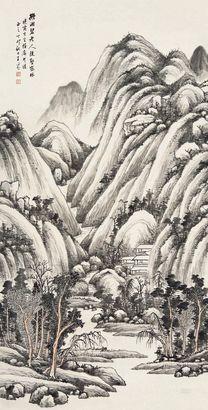 王同愈 山水 立轴