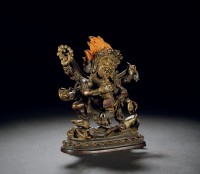 清乾隆·铜制玛哈嘎拉像