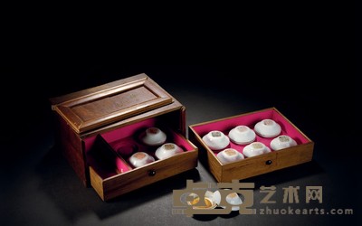 民国·常云湄旧藏徐正厂制十色印泥 高：2.4cm直径：5.7cm