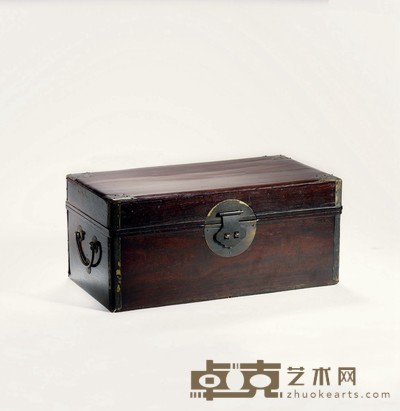 清·紫檀文具箱 高 :16.5cm长:37cm宽:20cm