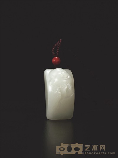 杨 曦 乐得自在 白玉挂件 35×19×17mm 重量:19.3g