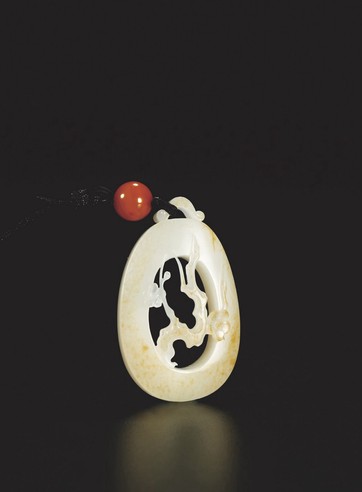陈 健 暗香千缕 白玉挂件