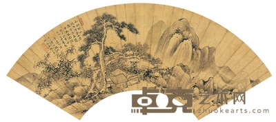 冯行贞  如拱晴山图 16×49.5cm