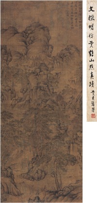 文征明   仿黄鹤山樵山水