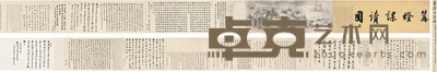 王世绂  篝灯课读图卷 37.5×1000cm