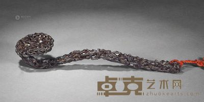 清 紫檀如意 <em>长27cm</em>