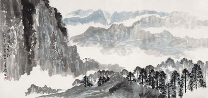 李琼久 1975年作 涐山小景 镜片