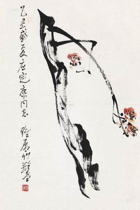 孙竹篱 1985年作 梅花 立轴