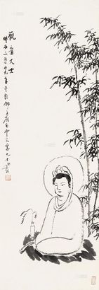 圆霖 观音 立轴