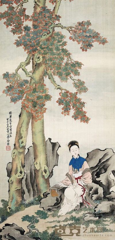 徐燕孙 人物 镜心 <em>98×48cm</em>