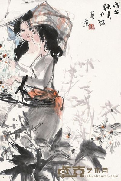 周思聪 人物 立轴 <em>66×44cm</em>