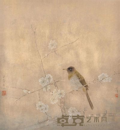 江宏伟 花枝小鸟 镜心 <em>46×44cm</em>