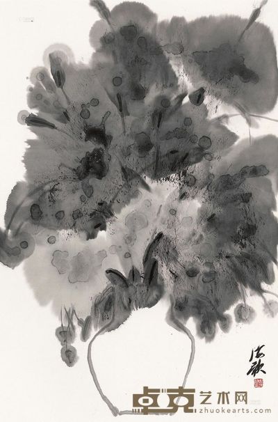 周海歌 瓶花系列 镜心 <em>68×45cm</em>