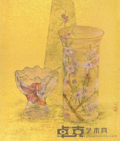 雷苗 瓶花 镜心 <em>38×45cm</em>