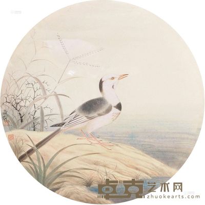 杨立奇 水鸟图 镜心 <em>直径31cm</em>
