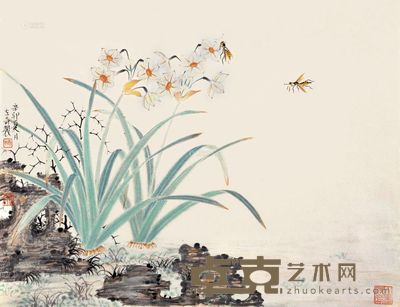 杨立奇 水仙 镜框 <em>32×41cm</em>