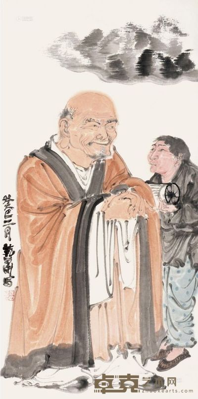 周乾华 高士图 镜心 <em>70×34cm</em>