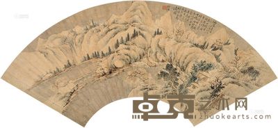 陶绍源 山水 扇面 <em>53×18cm</em>