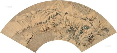 陶绍源 山水 扇面